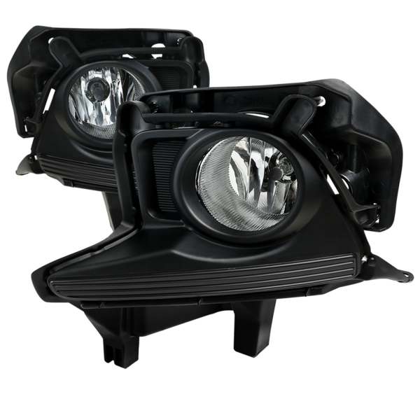 2015-2016 Toyota Highlander H16 Fog Lights Kit Chrome Housing/Clear Lens