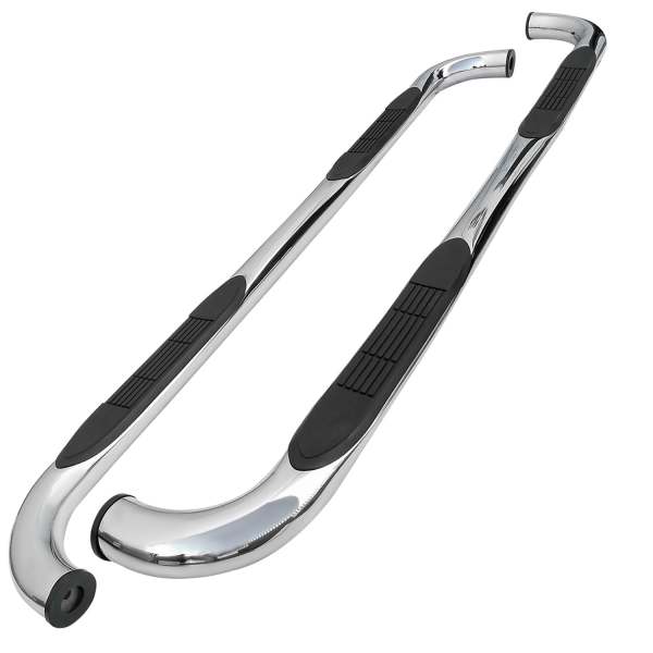 1999-2016 Ford F-250/350/450/550 SuperCrew 3 Chrome Steel Side Step Nerf Bars