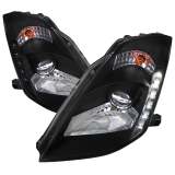 2003-2005 Nissan 350Z Projector Headlights Matte Black Housing/Clear Lens