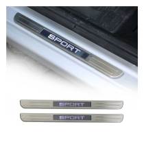 Mitsubishi Mirage Door Sill Scuff Plate Illuminated Sport Stainless Steel Silver 2 Pcs