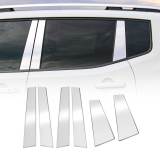 2017-2025 Jeep Compass Window B Pillar Posts Door Trim Cover Stainless Steel Silver 6x