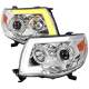 2005-2011 Toyota Tacoma LED Bar Projector Headlights Turn Signal Lights Chrome