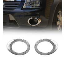 2010-2013 Ford Transit Connect Fog Light Lamp Bezel Cover Silver 2 Pcs