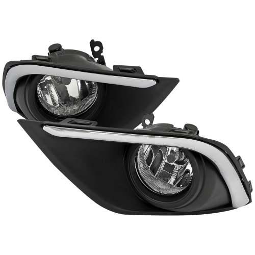 2016-2020 Mitsubishi Outlander H16 Fog Lights Kit Chrome Housing/Clear Lens
