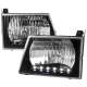 1992-2006 Ford Econoline Factory Headlights SMD LED Light Strip Matt Black