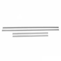 VW Side Door Molding Trim Skirt Garnish Stainless Steel Silver 4 Pcs