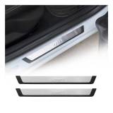 Toyota 4Runner Door Sill Scuff Plate Scratch Protector Sport Stainless Steel Silver 2 Pcs