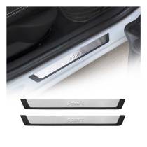 Toyota 4Runner Door Sill Scuff Plate Scratch Protector Sport Stainless Steel Silver 2 Pcs
