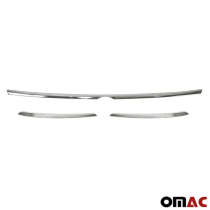 2018-2024 VW Tiguan Fog Light Headlight Lamp Surround Trim Silver 3 Pcs