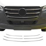 2019-2025 Mercedes Sprinter W907 910 Front Bumper Grill Trim Brushed Stainless Steel