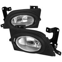 2006-2008 Honda Civic Sedan H11 Fog Lights Chrome Housing/Clear Lens