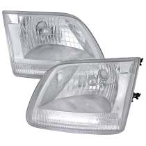 1997-2004 Ford F-20150/Expedition Factory Headlights SMD LED Light Strip Chrome
