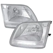 1997-2004 Ford F-20150/Expedition Factory Headlights SMD LED Light Strip Chrome
