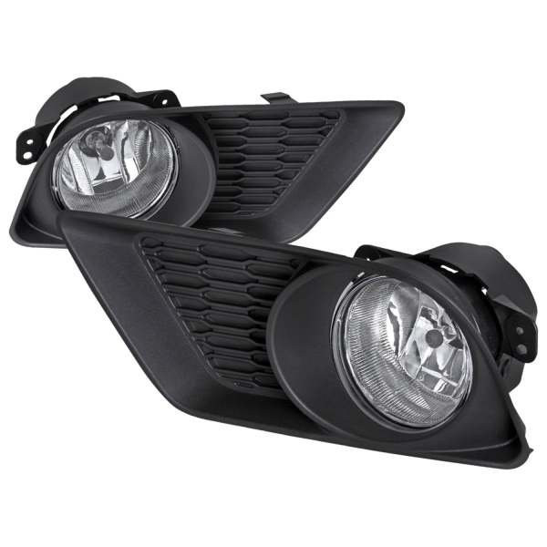 2011-2014 Dodge Charger 12V/35W Fog Lights Kit Chrome Housing/Clear Lens