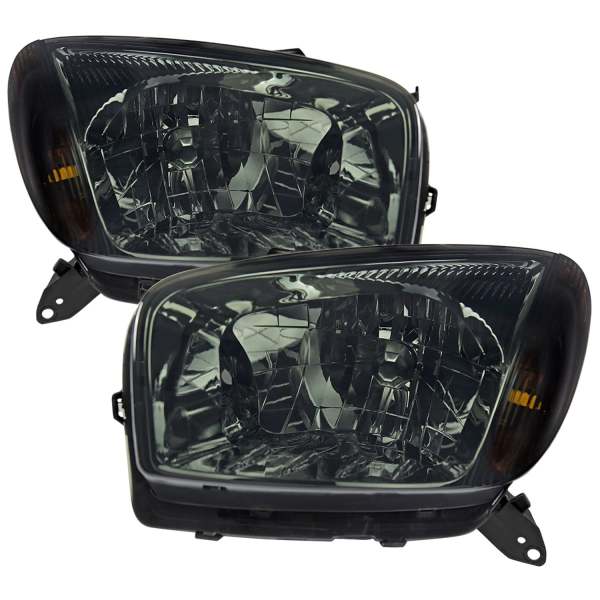 2001-2003 Toyota RAV4 Factory Style Headlights Chrome Housing/Smoke Lens