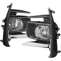 2018-2019 Toyota Sienna 12V/55W H11 Fog Lights Kit - HZ Chrome/Clear Lens