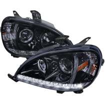 2002-2005 Mercedes Benz W163 ML Class Projector Headlights SMD LED Light Smoke