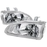 1992-1995 Honda Civic Factory Style Crystal Headlights Chrome/Clear Lens