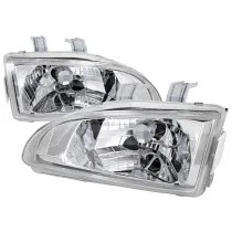 1992-1995 Honda Civic Factory Style Crystal Headlights Chrome/Clear Lens