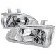 1992-1995 Honda Civic Factory Style Crystal Headlights Chrome/Clear Lens