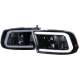 2009-2018 Dodge RAM 1500 / 2500 3500 LED C-Bar Headlights Glossy Black