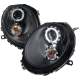 2007-2015 Mini Cooper R55 R56 R57 R58 R59 Single Halo Headlights Black