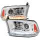 2009-2018 Dodge RAM 1500 / RAM 2500 3500 LED Bar Headlights Chrome