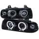 1992-1998 BMW E36 3 Series Coupe/Sedan Dual Halo Projector Headlights Smoke