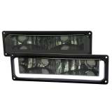 1988-1998 Chevy C10 GMC C/K LED Strip Bumper Corner Signal Lights Chrome/Smoke