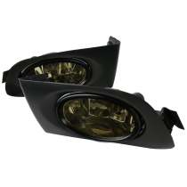 2001-2003 Honda Civic Coupe/Sedan 12V/55W H11 Fog Lights Kit Chrome/Smoke Lens