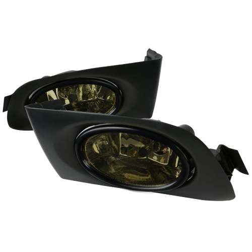 2001-2003 Honda Civic Coupe/Sedan 12V/55W H11 Fog Lights Kit Chrome/Smoke Lens