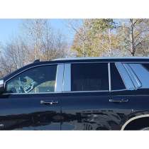 2021-2025 Chevrolet Tahoe GMC Yukon Stainless Steel Pillar Trim 8 Pcs