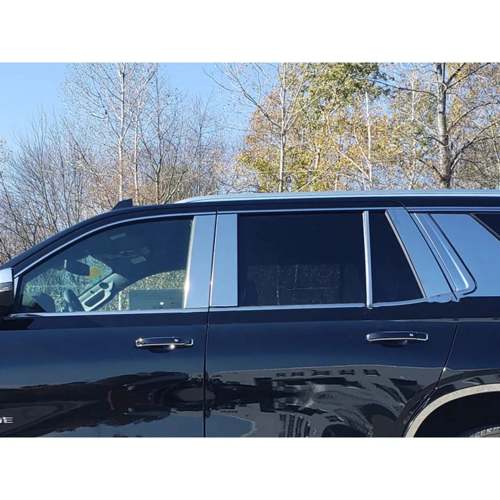 2021-2025 Chevrolet Tahoe GMC Yukon Stainless Steel Pillar Trim 8 Pcs