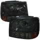 1999-2002 Chevy Silverado 1500 2500/Tahoe Suburban Projector Headlights Smoke