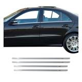 2004-2009 Mercedes E Class W211 Sedan Window Molding Trim Streamer Stainless Steel 4x