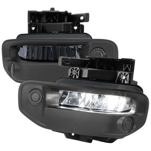 2019-2024 Dodge RAM 1500 LED Fog Lights Kit Chrome Housing/Smoke Lens