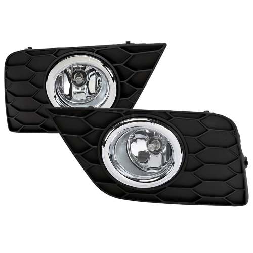 2016-2018 Nissan Sentra H11 Fog Lights Kit Chrome Housing/Clear Lens
