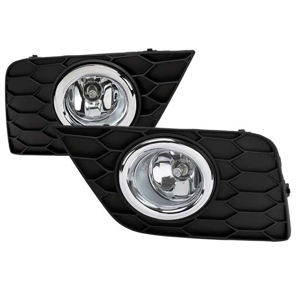 2016-2018 Nissan Sentra H11 Fog Lights Kit Chrome Housing/Clear Lens