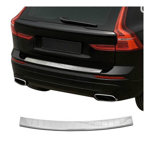 2018-2025 Volvo XC60 Rear Bumper Sill Cover Protector Guard Stainless Steel