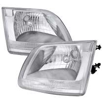 1997-2004 Ford F-20150/Expedition Factory Style Crystal Headlights Chrome/Clear