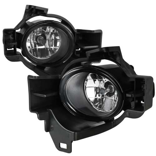2010-2012 Nissan Altima Sedan H11 Fog Lights Kit Chrome Housing/Clear Lens