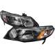 2006-2011 Honda Civic Sedan Crystal Headlights Matte Black/Clear Lens