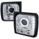 1997-2001 Jeep Cherokee Halo Projector Headlights SMD LED Light Strip Chrome