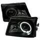 1998-2000 Ford Ranger Halo Projector Headlights Black Housing/Smoke Lens