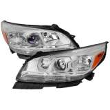 2013-2015 Chevy Malibu / Malibu Limited Projector Headlights Reflectors Chrome