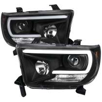 2007-2013 Toyota Tundra/ 2008-2017 Sequoia LED C-Bar Projector Headlights Black
