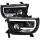 2007-2013 Toyota Tundra/ 2008-2017 Sequoia LED C-Bar Projector Headlights Black