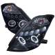 2003-2005 Nissan 350Z Dual Halo Projector Headlights Glossy Black/Smoke Lens