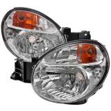 2002-2003 Subaru Impreza OEM Replacement Headlights Chrome/Clear Lens