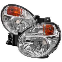 2002-2003 Subaru Impreza OEM Replacement Headlights Chrome/Clear Lens
